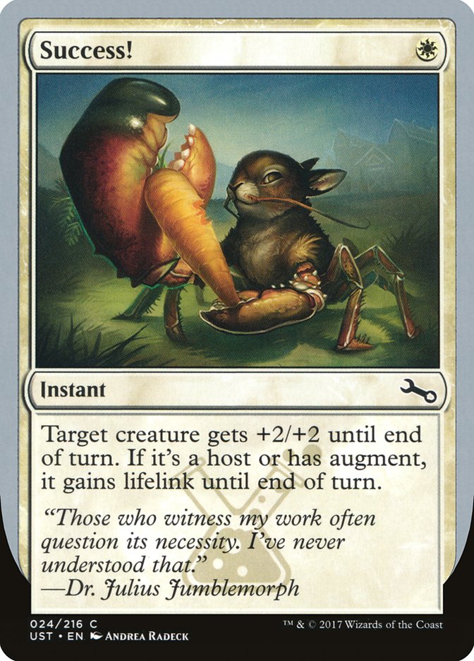MTG Card Title: Success! UST/24