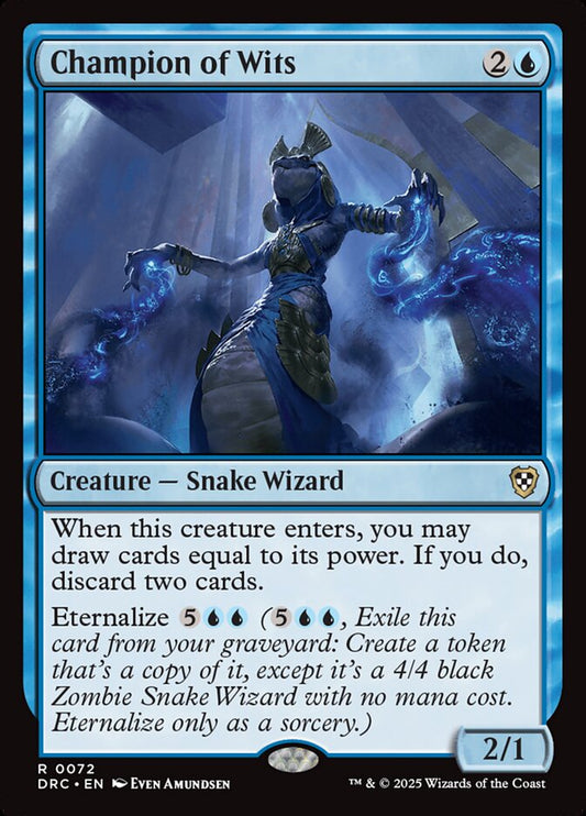 MTG Card Title: Champion of Wits DRC/72