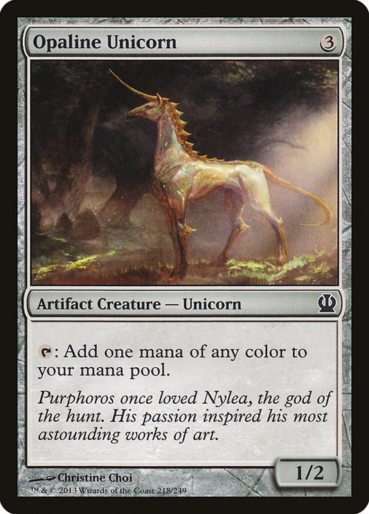 MTG Card Title: Opaline Unicorn THS/218