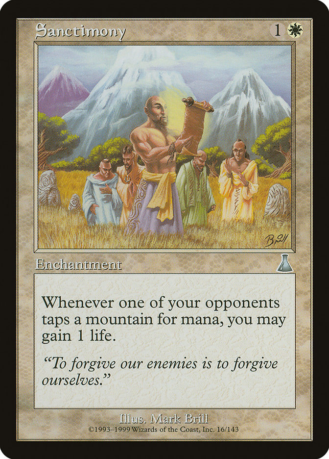 MTG Card Title: Sanctimony UDS/16