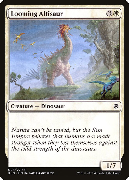 MTG Card Title: Looming Altisaur XLN/23