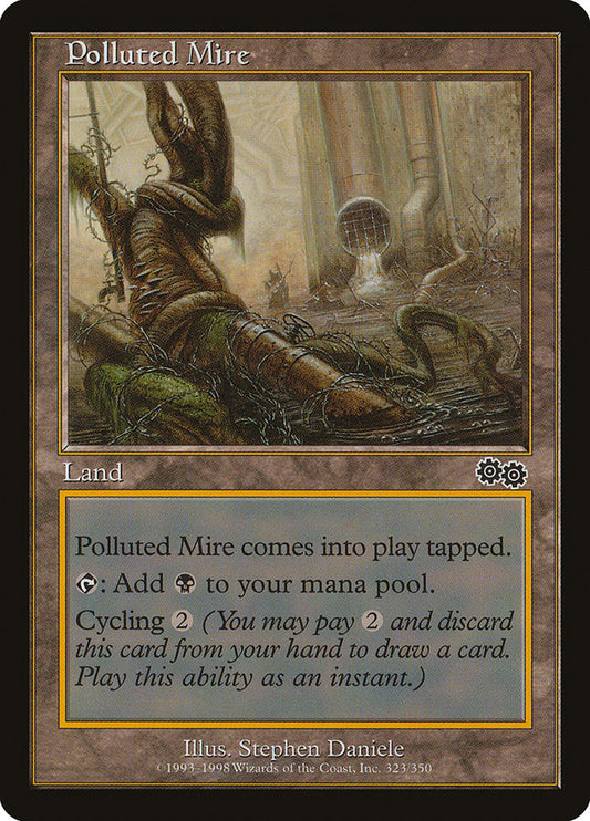 MTG Card Title: Polluted Mire USG/323