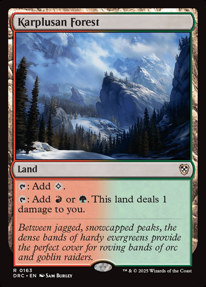 MTG Card Title: Karplusan Forest DRC/163