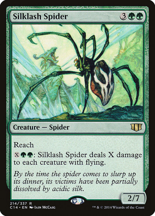 MTG Card Title: Silklash Spider C14/214