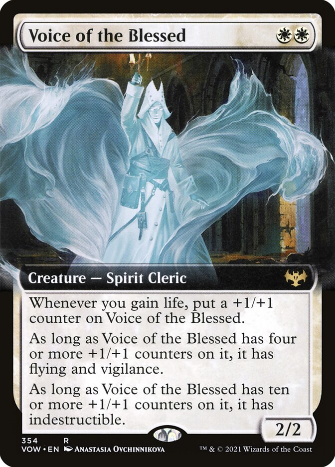 MTG Card Title: Voice of the Blessed VOW/354