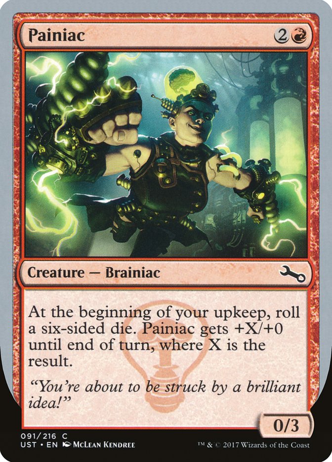 MTG Card Title: Painiac UST/91