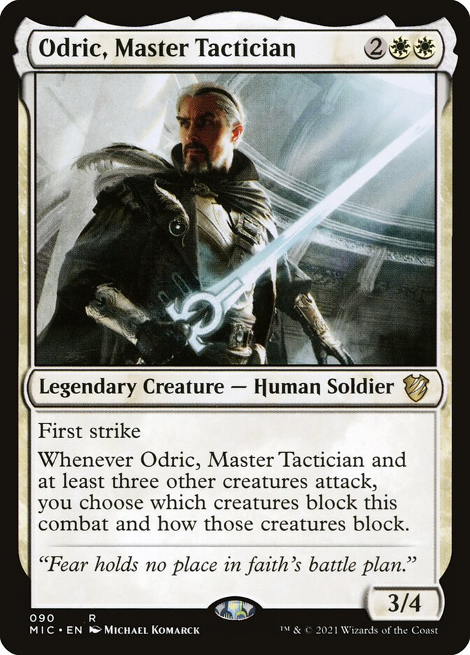 MTG Card Title: Odric, Master Tactician MIC/90