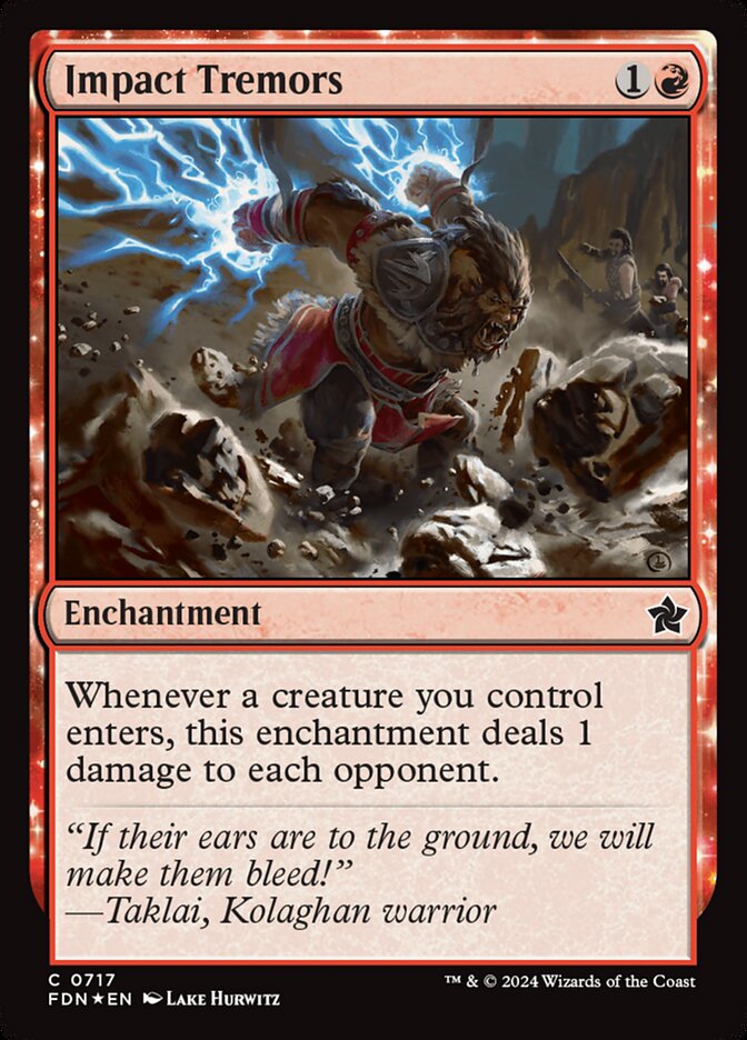 MTG Card Title: Impact Tremors FDN/717