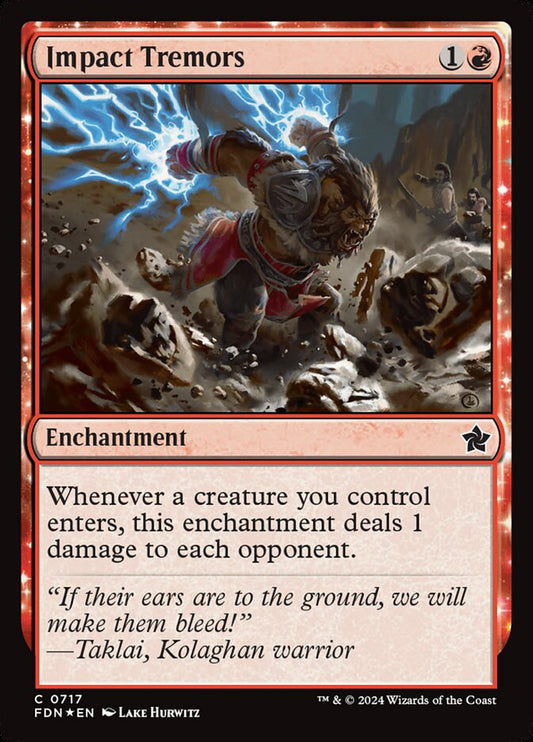 MTG Card Title: Impact Tremors FDN/717
