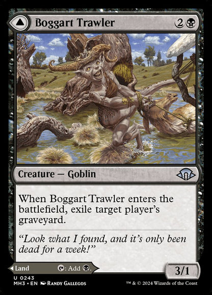 MTG Card Title: Boggart Trawler // Boggart Bog MH3/243