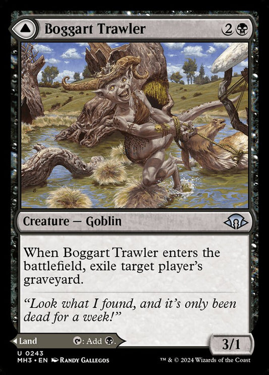 MTG Card Title: Boggart Trawler // Boggart Bog MH3/243