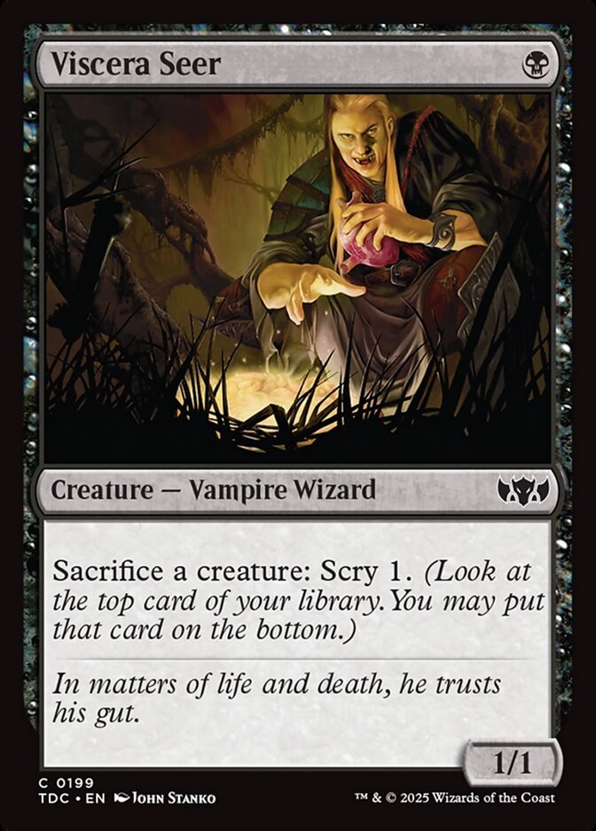 MTG Card Title: Viscera Seer TDC/199