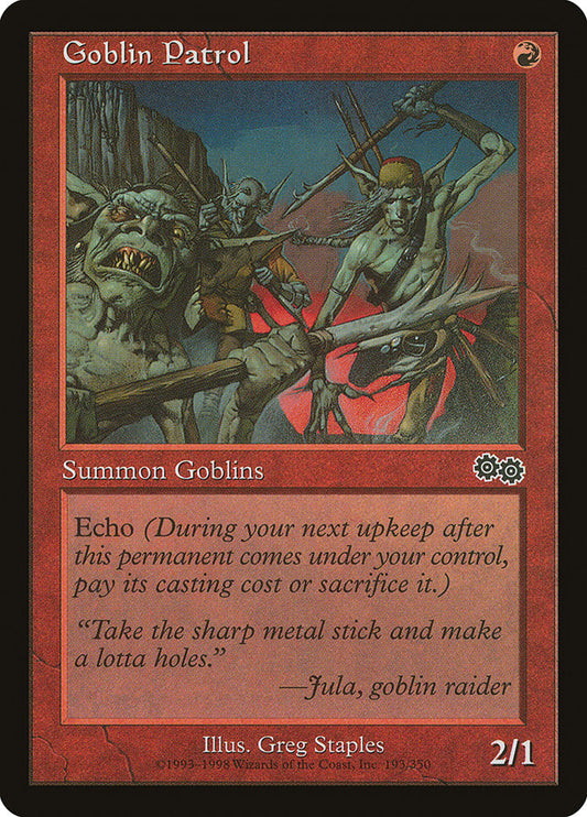MTG Card Title: Goblin Patrol USG/193