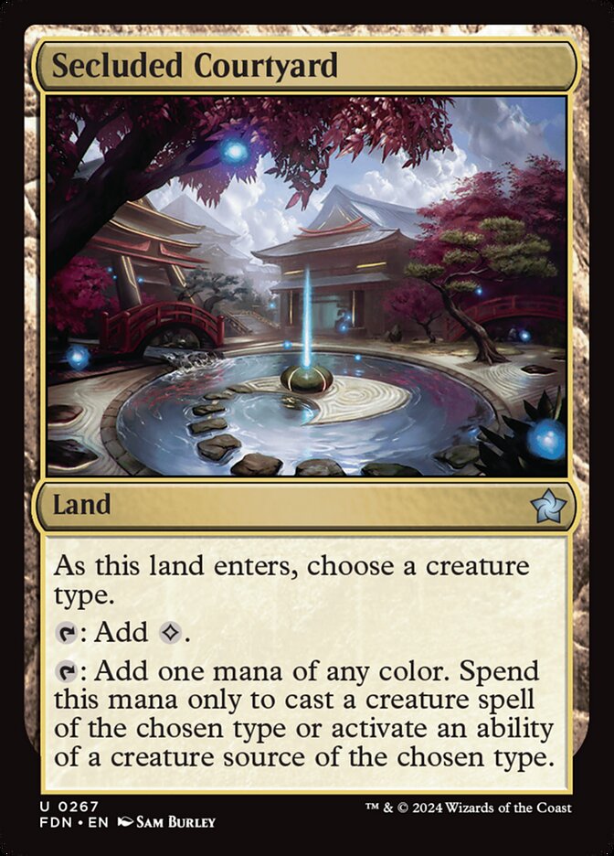 MTG Card Title: Secluded Courtyard FDN/267