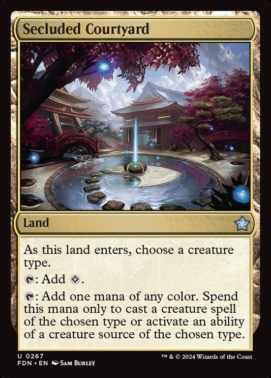 MTG Card Title: Secluded Courtyard FDN/267