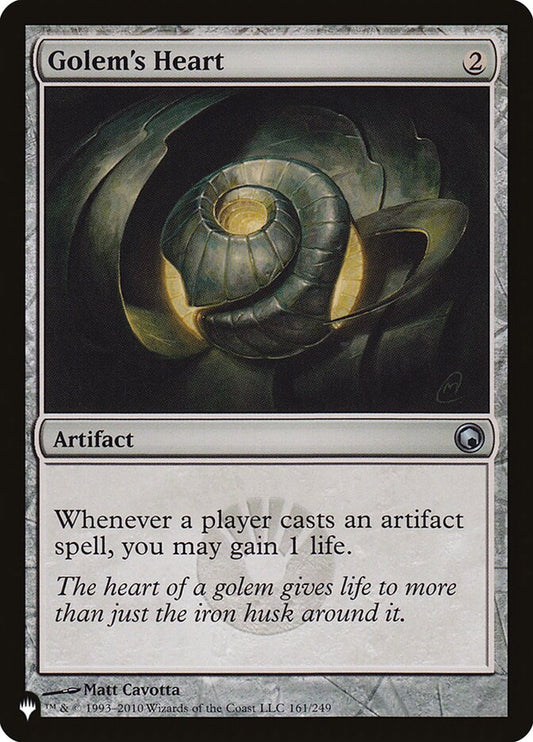 MTG Card Title: Golem's Heart PLST/SOM-161