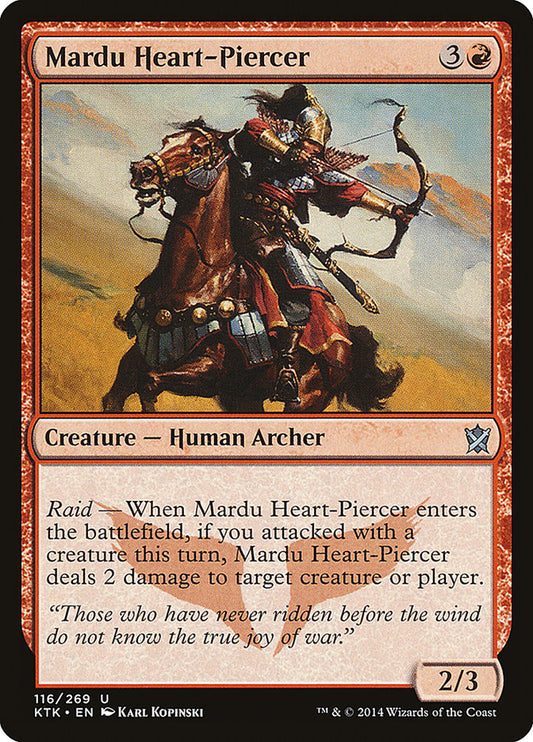 MTG Card Title: Mardu Heart-Piercer KTK/116