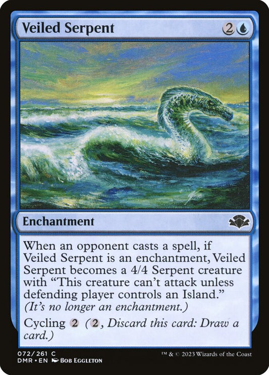 MTG Card Title: Veiled Serpent DMR/72