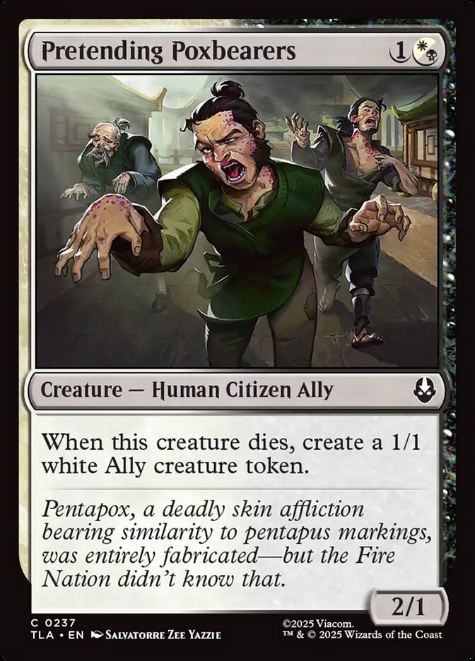 MTG Card Title: Pretending Poxbearers TLA/237