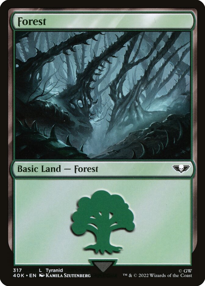 MTG Card Title: Forest 40K/317