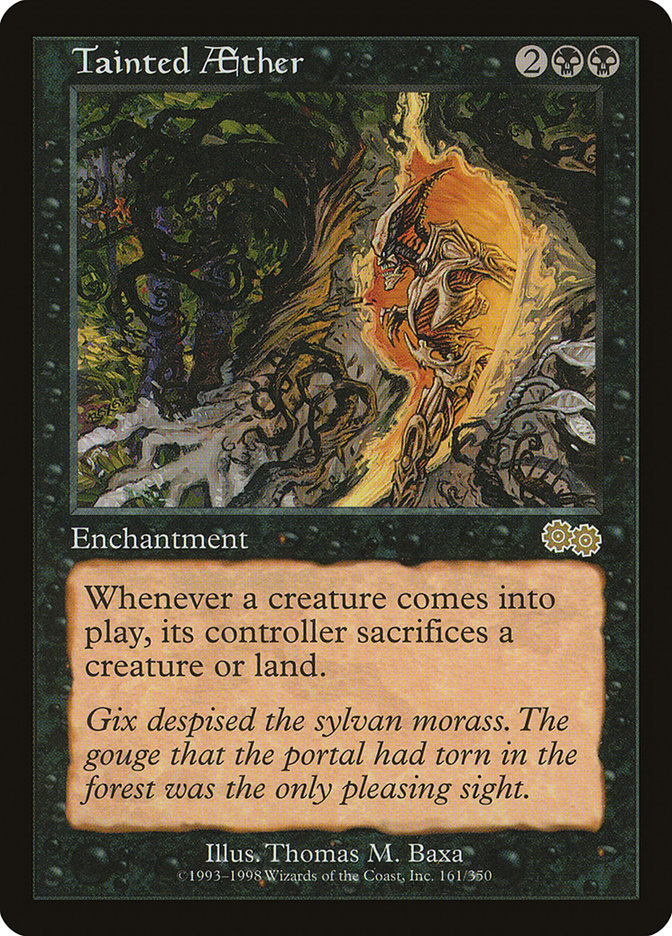 MTG Card Title: Tainted Aether USG/161