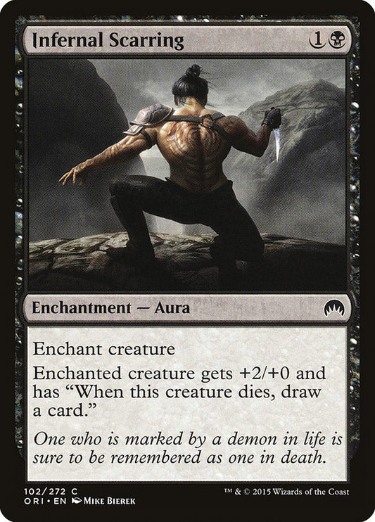 MTG Card Title: Infernal Scarring ORI/102