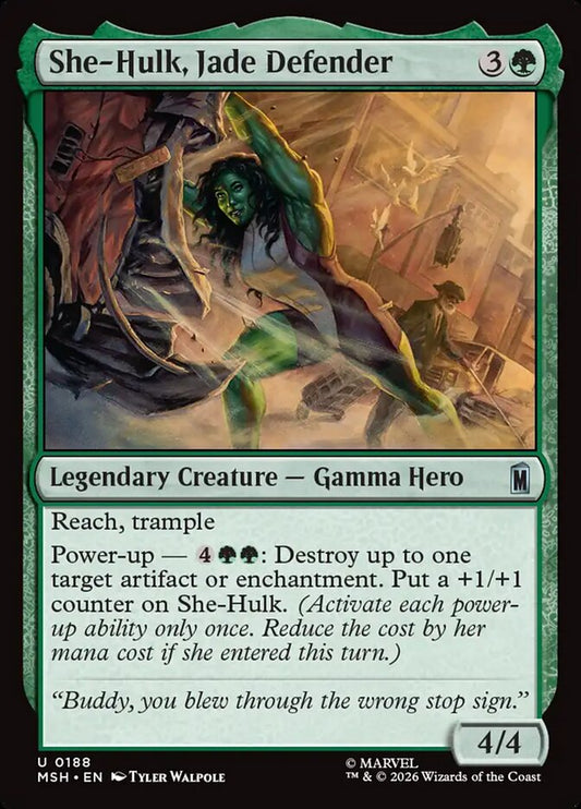 MTG Card Title: She-Hulk, Jade Defender MSH/188
