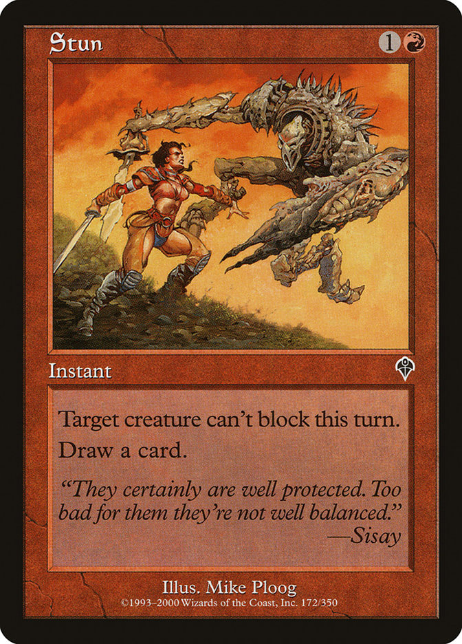 MTG Card Title: Stun INV/172
