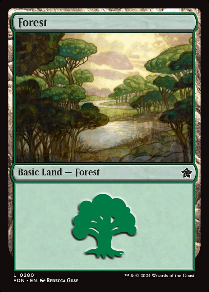 MTG Card Title: Forest FDN/280