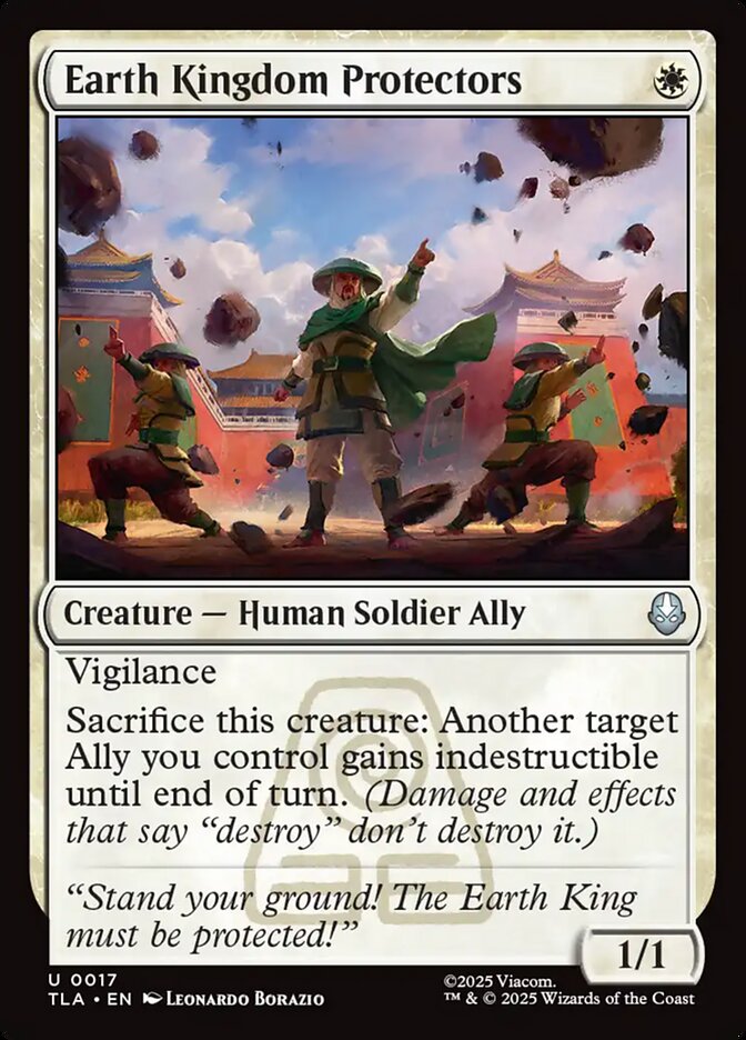 MTG Card Title: Earth Kingdom Protectors TLA/17