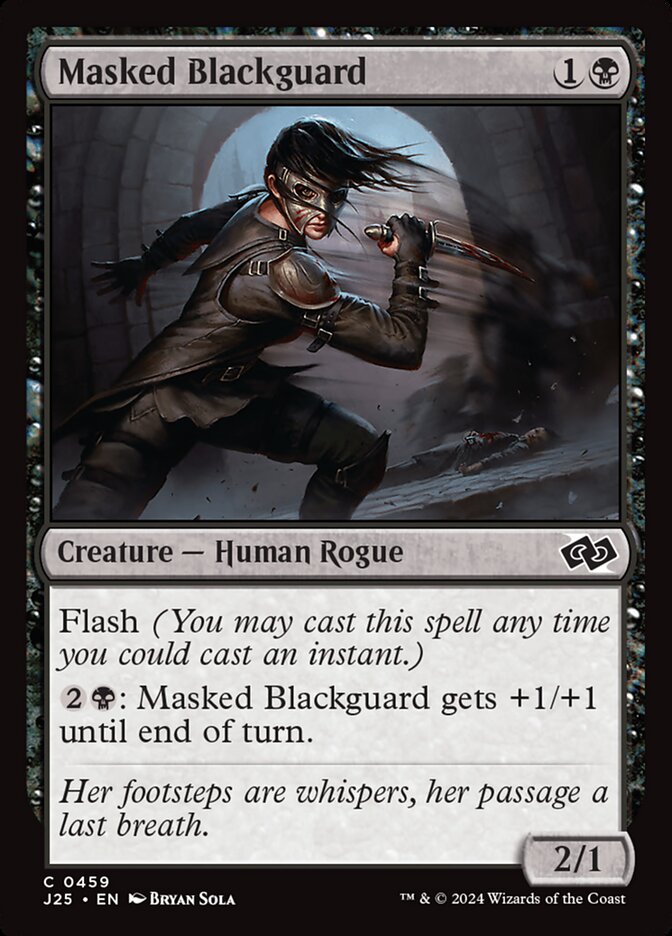 MTG Card Title: Masked Blackguard J25/459