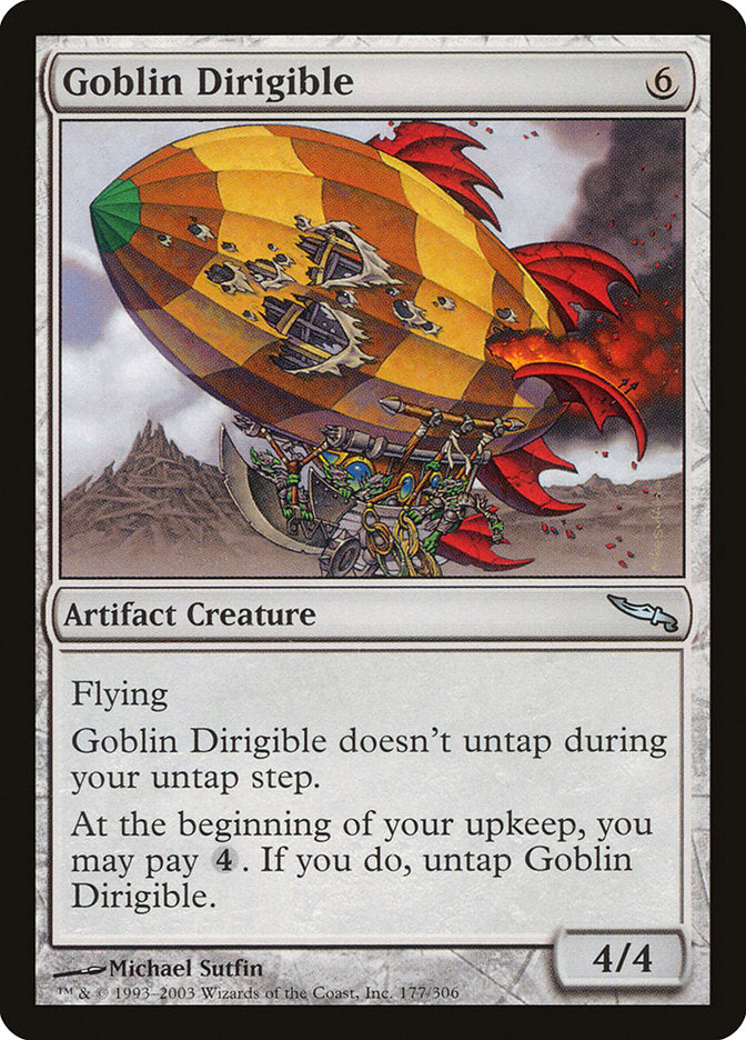 MTG Card Title: Goblin Dirigible MRD/177