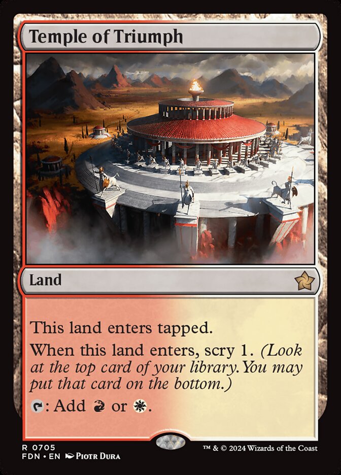 MTG Card Title: Temple of Triumph FDN/705