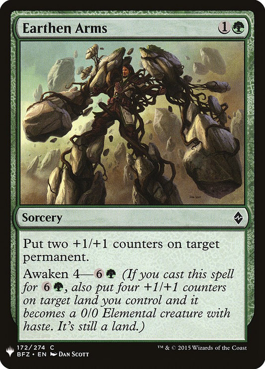 MTG Card Title: Earthen Arms PLST/BFZ-172