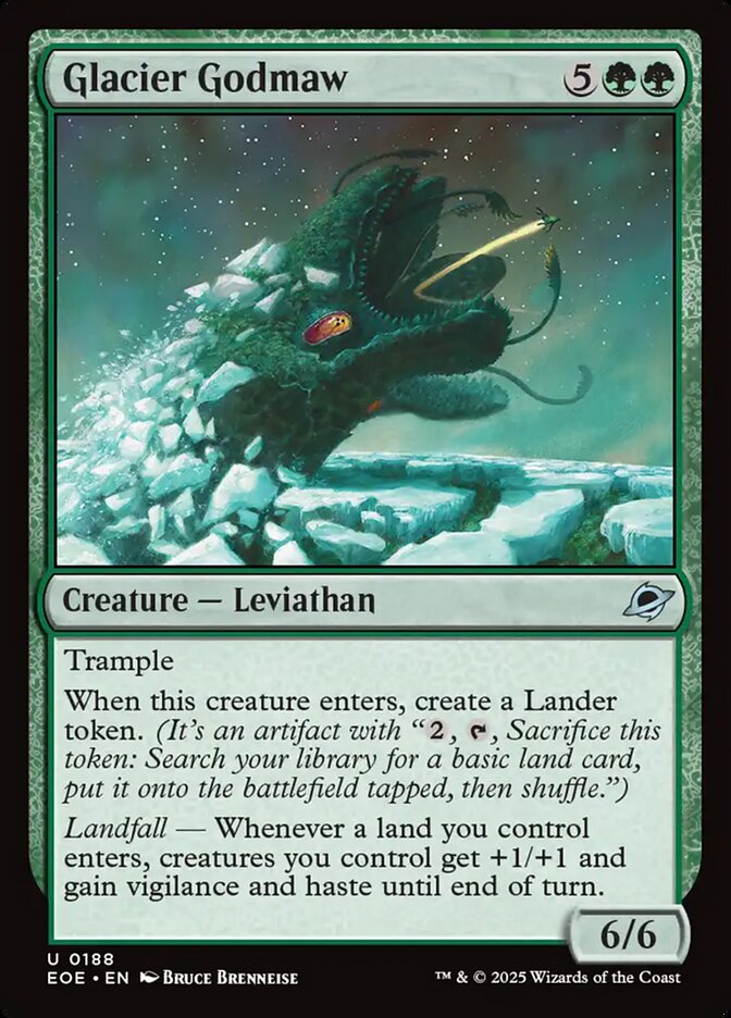 MTG Card Title: Glacier Godmaw EOE/188