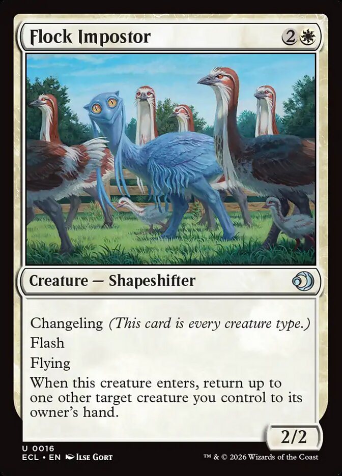 MTG Card Title: Flock Impostor ECL/16