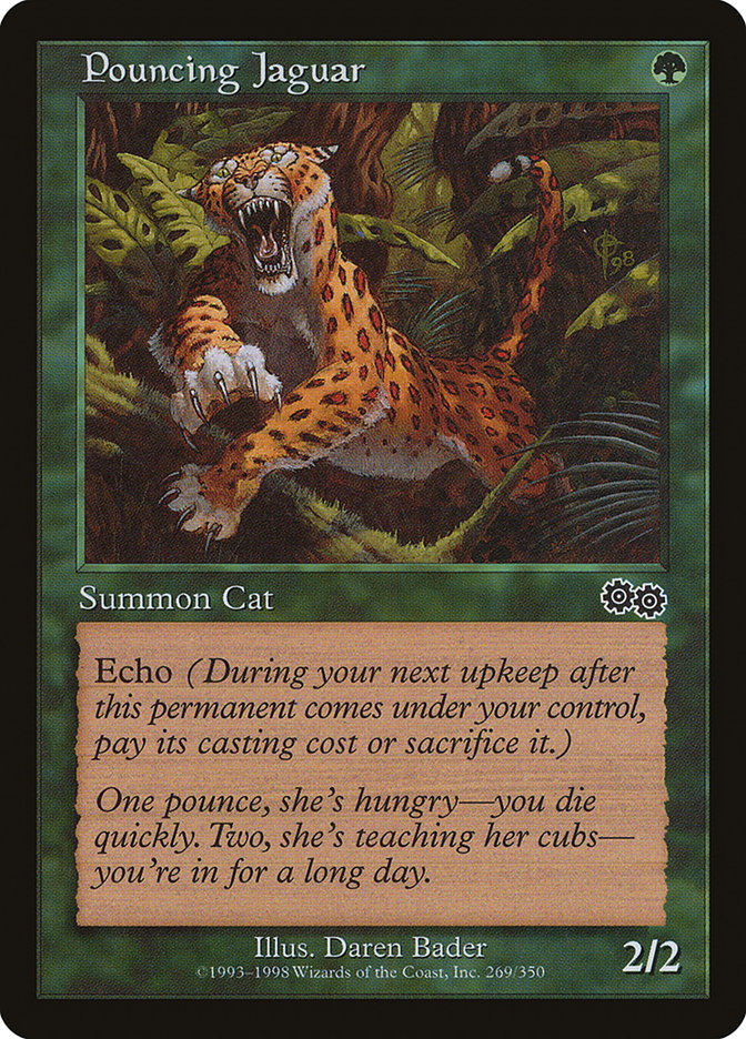 MTG Card Title: Pouncing Jaguar USG/269