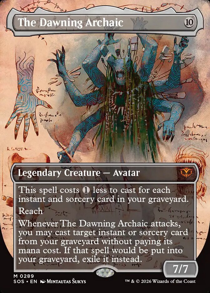MTG Card Title: The Dawning Archaic SOS/289
