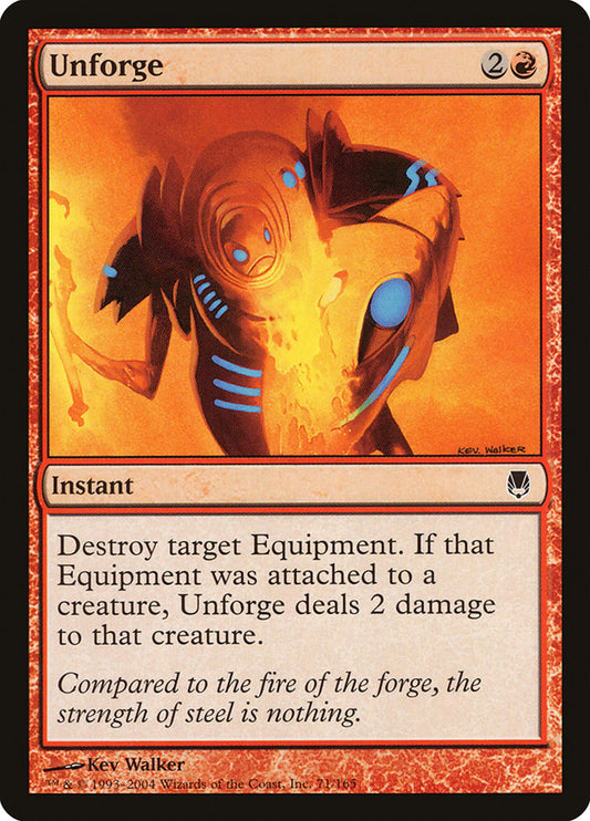 MTG Card Title: Unforge DST/71