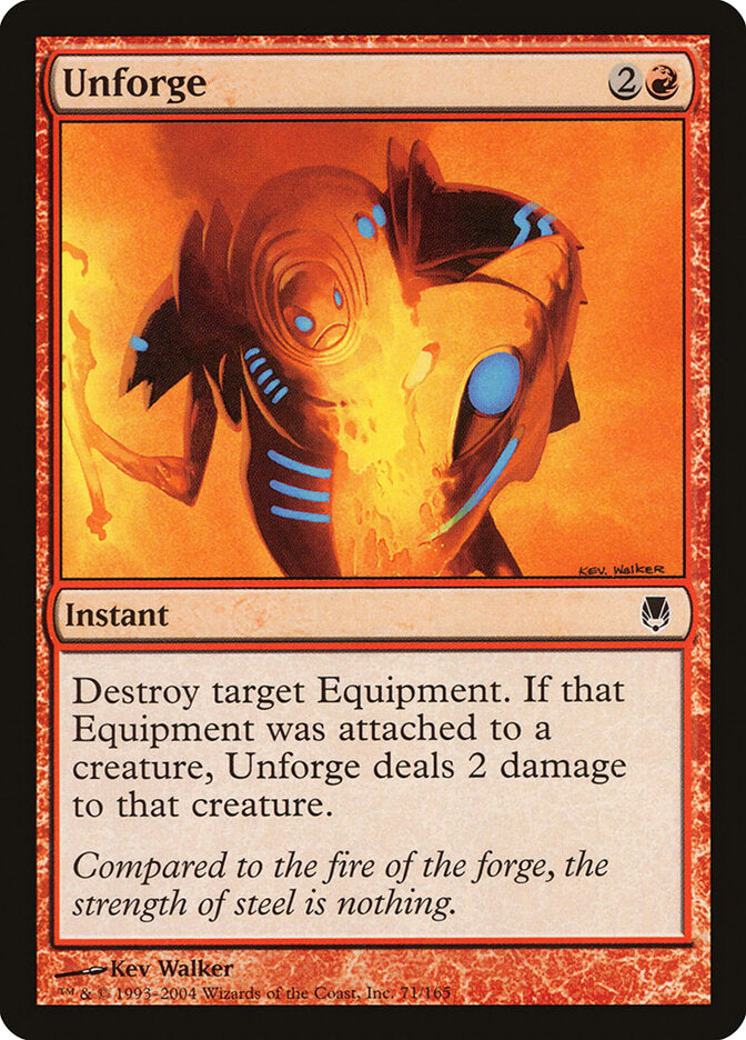 MTG Card Title: Unforge DST/71