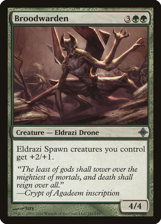 MTG Card Title: Broodwarden ROE/181