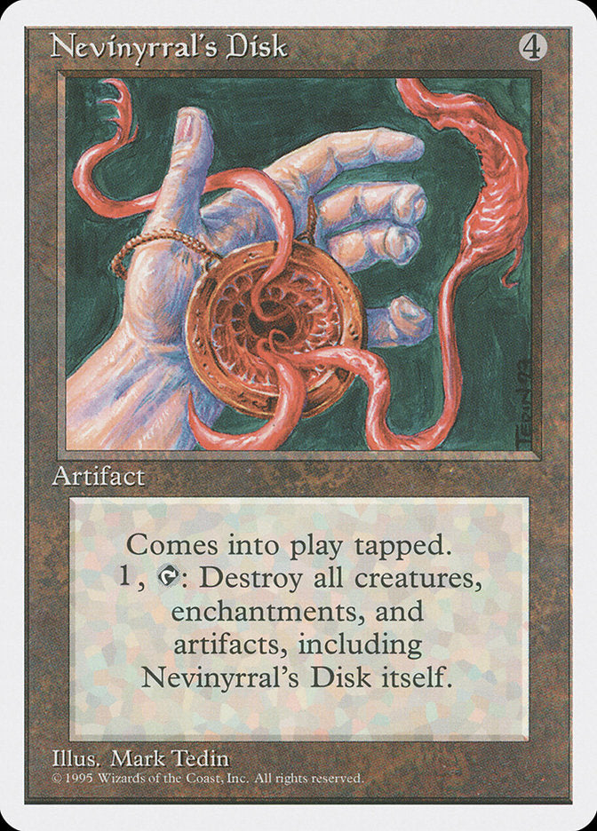 MTG Card Title: Nevinyrral's Disk 4ED/338