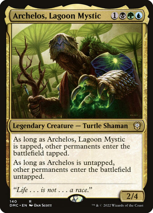 MTG Card Title: Archelos, Lagoon Mystic DMC/140
