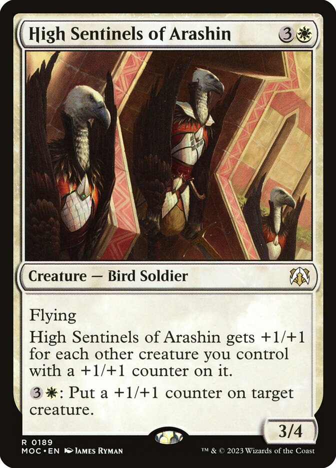 MTG Card Title: High Sentinels of Arashin MOC/189