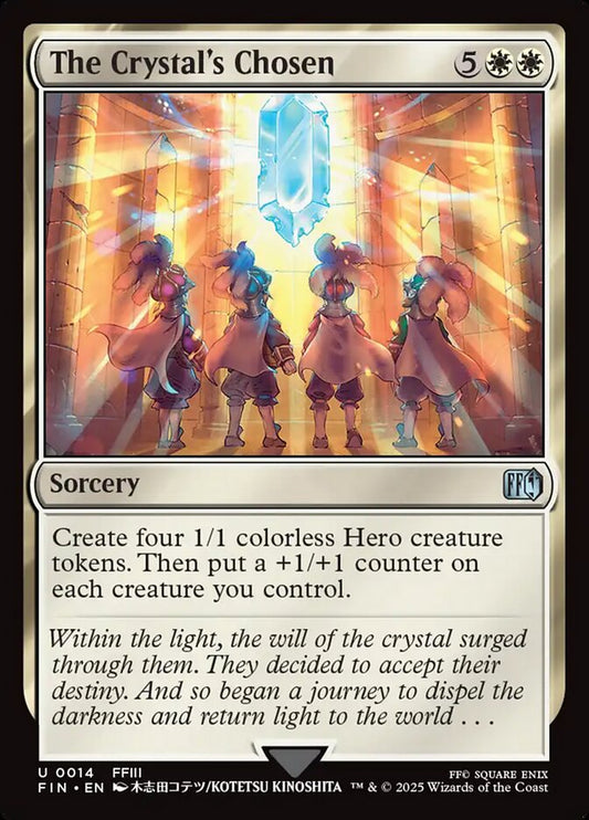 MTG Card Title: The Crystal's Chosen FIN/14