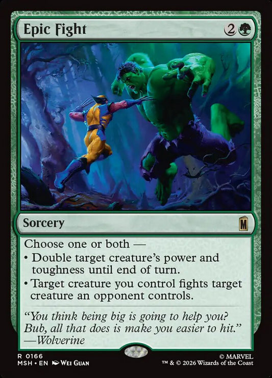 MTG Card Title: Epic Fight MSH/166
