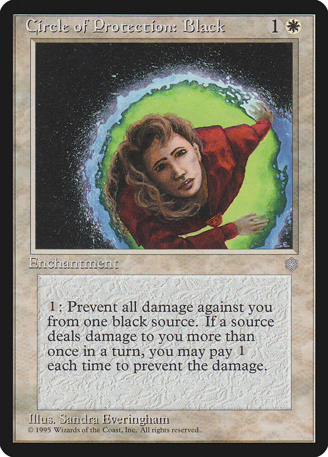 MTG Card Title: Circle of Protection: Black ICE/12