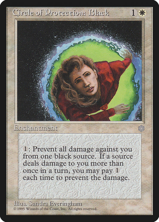 MTG Card Title: Circle of Protection: Black ICE/12