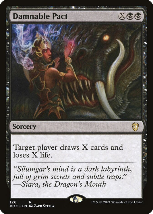 MTG Card Title: Damnable Pact VOC/126