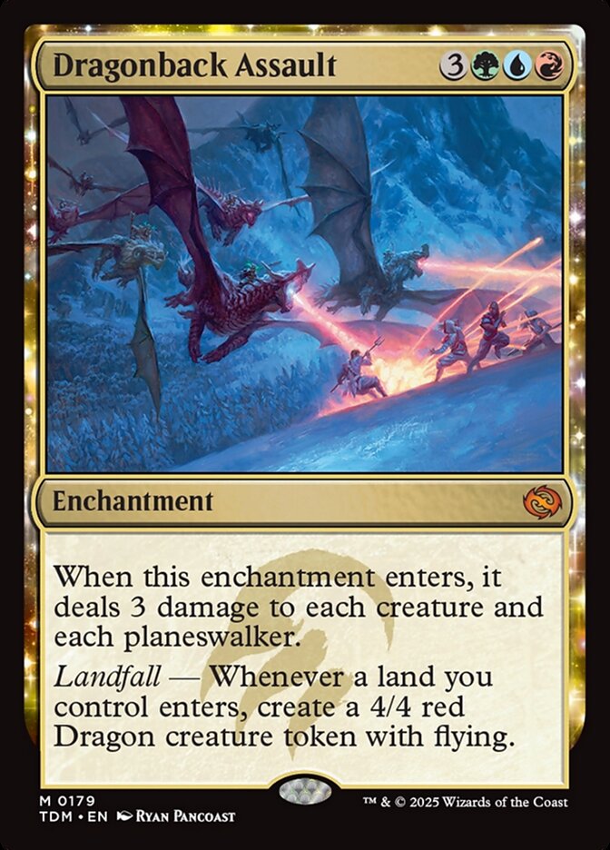 MTG Card Title: Dragonback Assault TDM/179